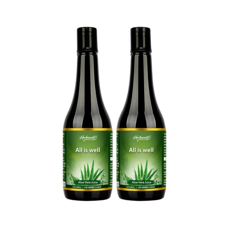 Aloe Vera Juice 500ml Pack of 2 | Natural Aloe Vera Health Drink | Supports Digestion, Hydration & Daily Wellness | No Artificial Colours or Preservatives