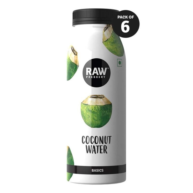 RAW Pressary Coconut Water (200ml - Pack of 6) | No Added Sugar | Not From Concentrate | Nariyal Pani | 1200ml