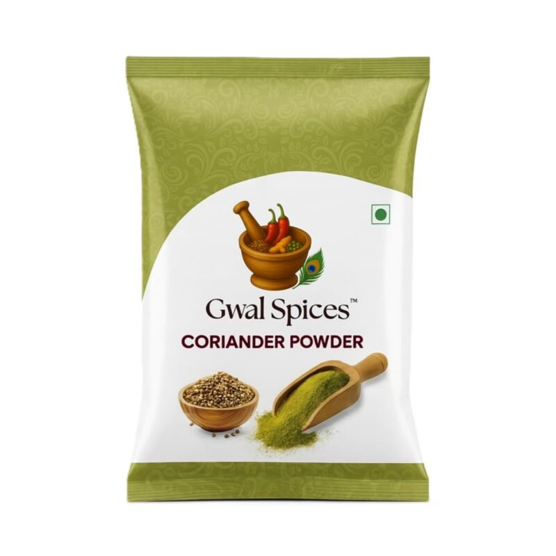 Gwal Spices Coriander Powder (Dhaniya) | Natural, Fresh & Aromatic Spice | Pure Dhaniya Powder for Cooking 500gram