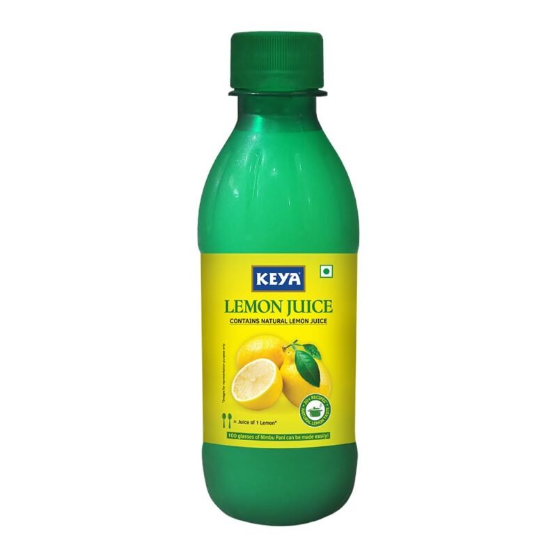 Keya Fresh Lemon Juice | Contains Natural Lemon Juice | No Added Water, No Concentrate, No Sedimentation | Fresh for 24 Months | Quick, Easy, | For Everyday Cooking & Beverages | 500 ml