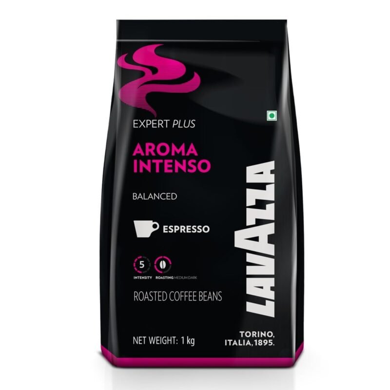 Lavazza Aroma Intenso | Roasted Coffee Beans | Medium Dark Roast | Arabica Robusta Blend |bag, 1000 Grams
