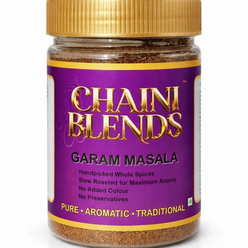 Chaini Blends Garam Masala 100g, Traditional Indian Spice Blend, Slow Roasted, No Added Colour, No Preservatives