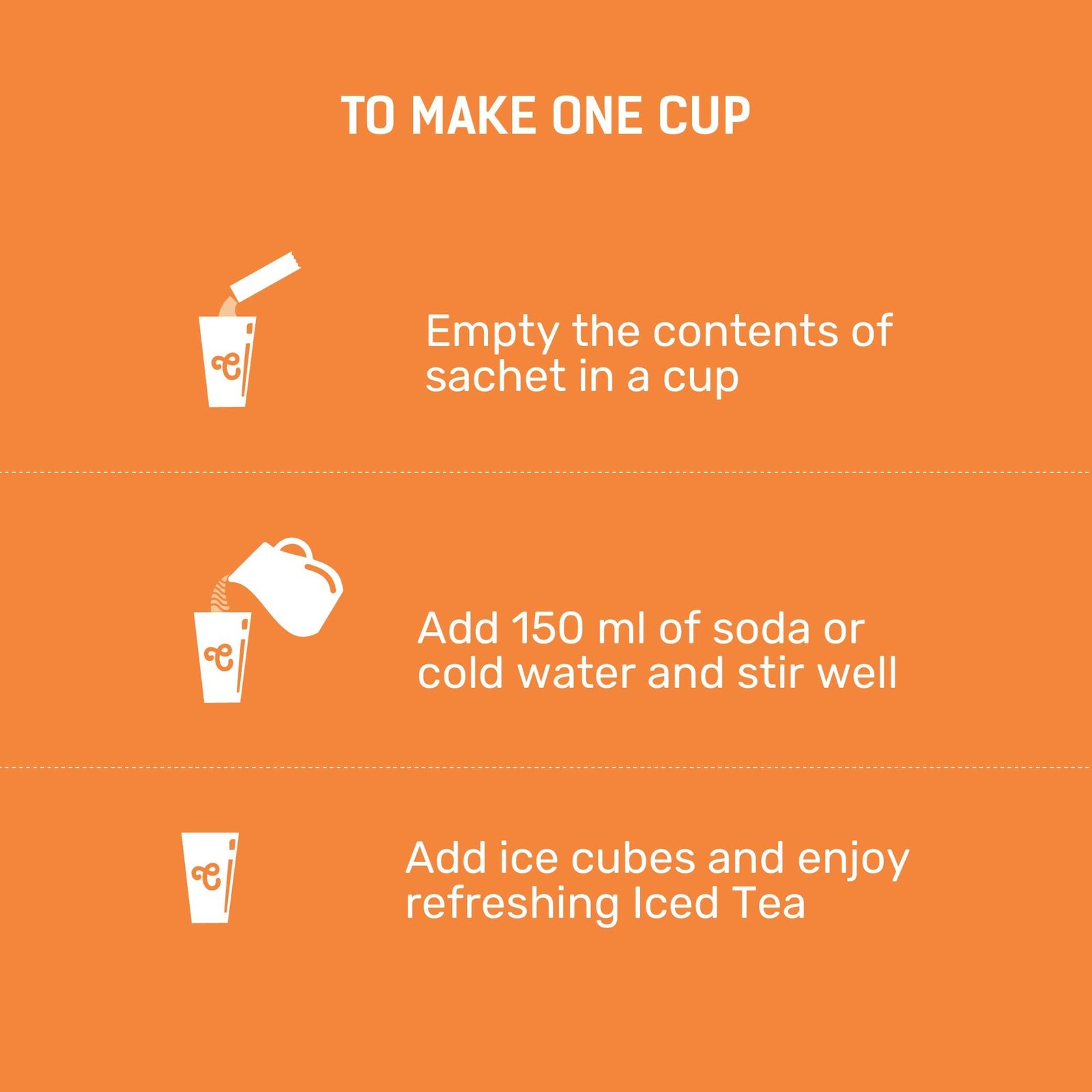 Peach Instant Iced Tea Premix - Refreshing Energy Drink, Pack of 10 Sachets - Image 5