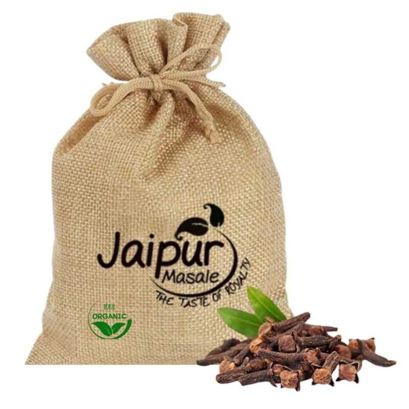 JAIPUR MASALE Organic Cloves Whole | Chemical Free Laung | Organically Grown Homestead Produce | Natural Raw Dried Clove | Clove Seeds Khada Masala | 5kg with jute bag