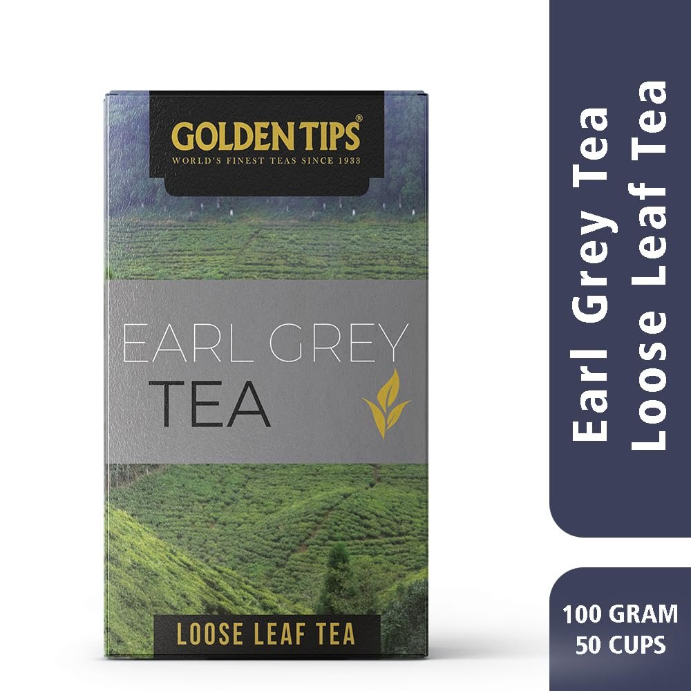 Golden Tips Earl Grey Loose Leaf Black Tea,Full-Leaf Blend Infused with Bergamot, Refreshing & Citrusy Flavor, Classic English Tea, Aromatic & Rich Taste (100 Gram 50 cups) - Image 6