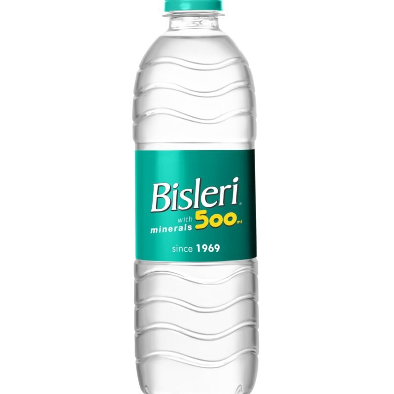 Bisleri Water bottle added with minerals Pack of 24 (500ml)