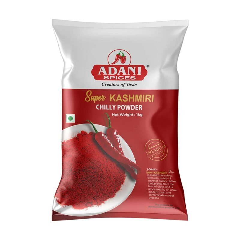 Super Kashmiri Red Chilli | Chilly Powder, 1kg -100% Natural | No Added Color | No Added Preservatives