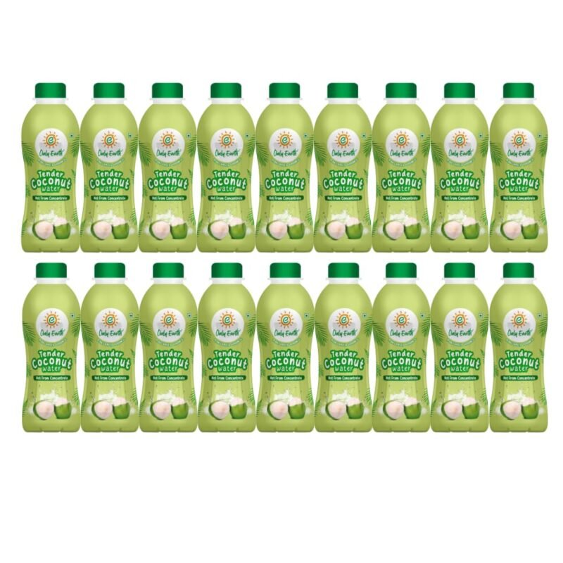 Only Earth Tender Coconut Water | Not From Concentrate | No Added Sugar & Low in Calories |Packed with Electrolytes | BPA-Free Bottle | 165ml (Pack of 18)