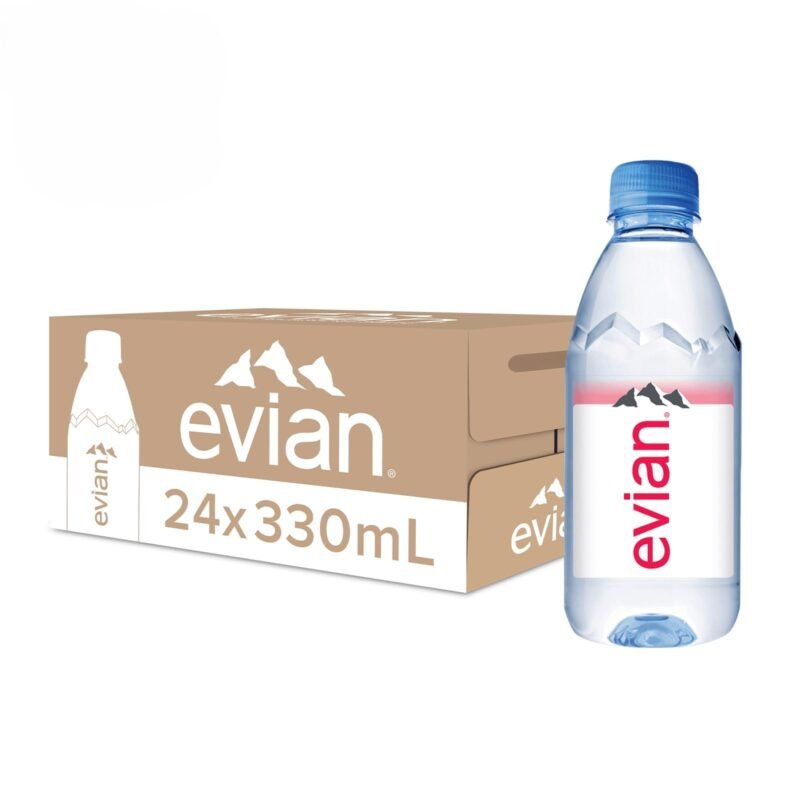 Evian Natural Mineral Water 330ml (Pack of 24)