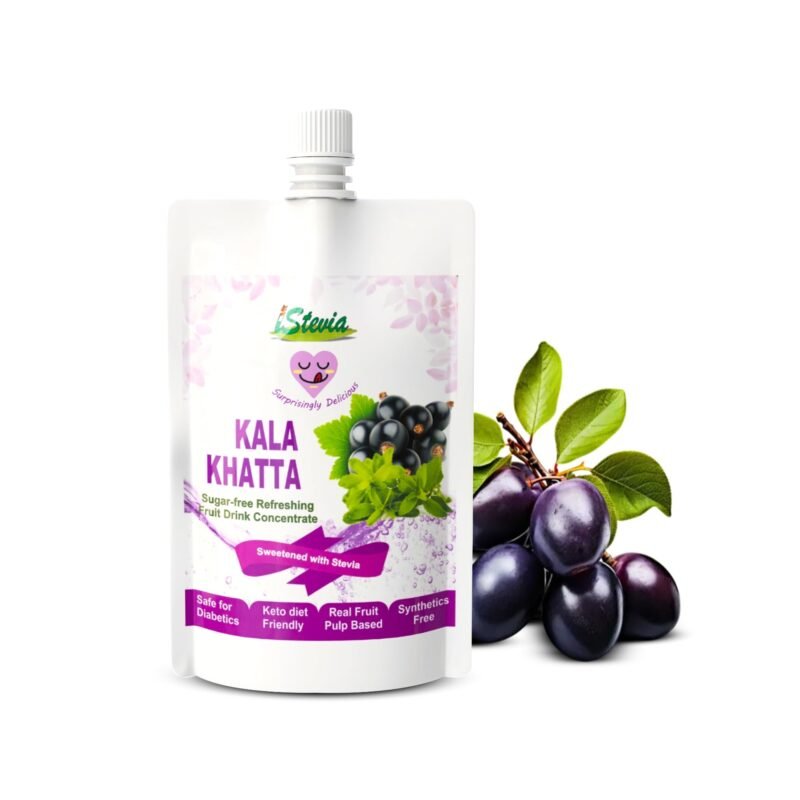 iStevia Kalakhatta Refreshing Jamun Drink Concentrate | Real Fruit Juice 200ml | 100% Natural & Additive Free | Guilt Free Weight Management Drink