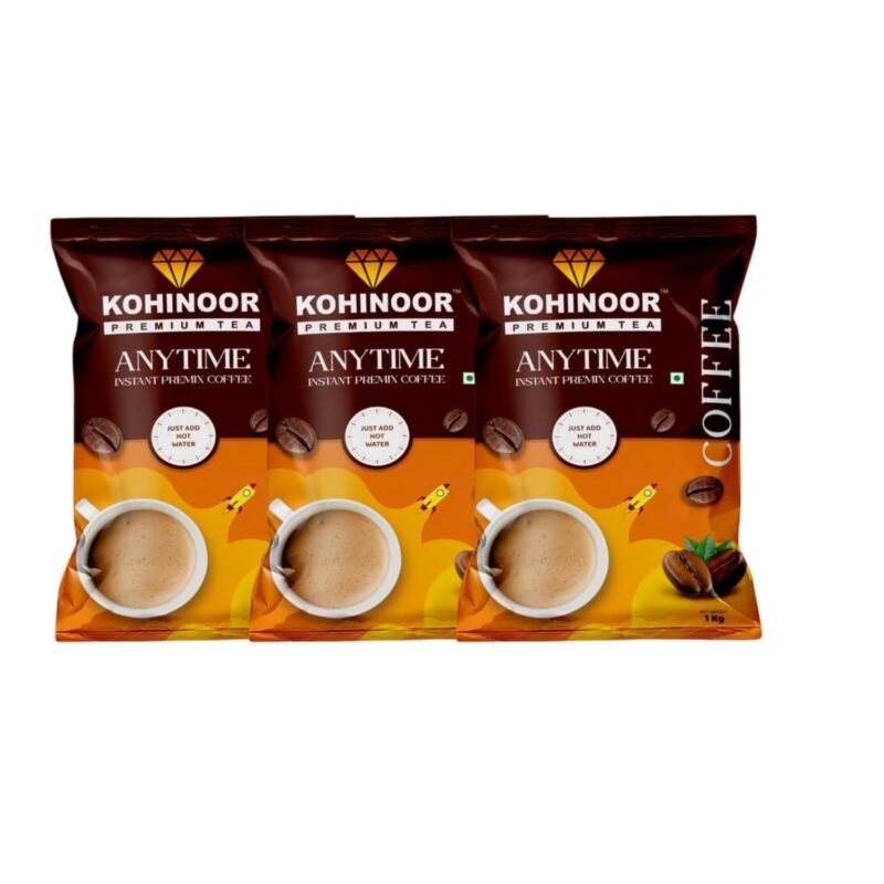 Anytime Instant Coffee Premix Powder 1 kg (Pack of 3)