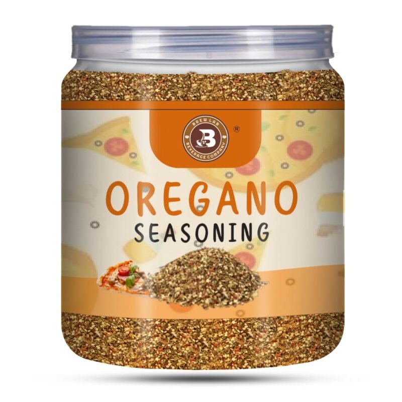 Brew Lab Seasoning - Oregano Spice Blend for Pizza, Pasta, Garlic Bread & Italian Dishes - No Artificial Flavors or Colors - 100% Natural Herbs in Moisture-Resistant Jar (250 G)