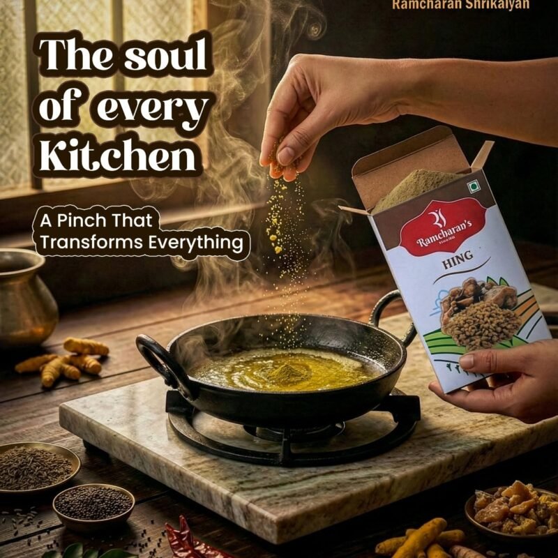 Hing Asafoetida Powder | Strong Compounded Hing Powder for Traditional Indian Tadka, Curries, Dals, Sambhar, and Savory Snacks | Kitchen Essential (100 gm)