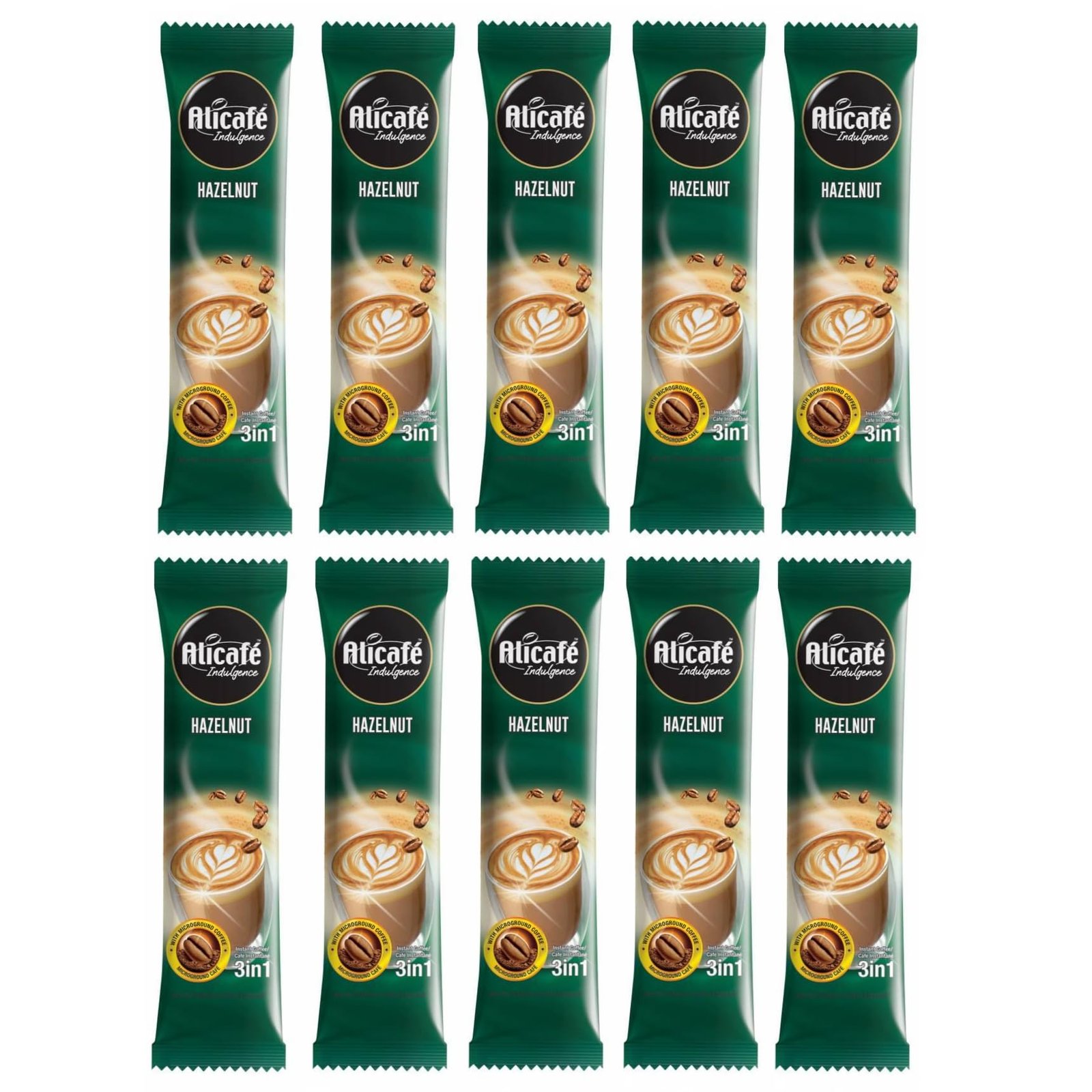 Indulgence Hazelnut 3 in 1 Coffe Sachets | 18g x 10 Sachets | Instant Coffee | Imported From Malaysia