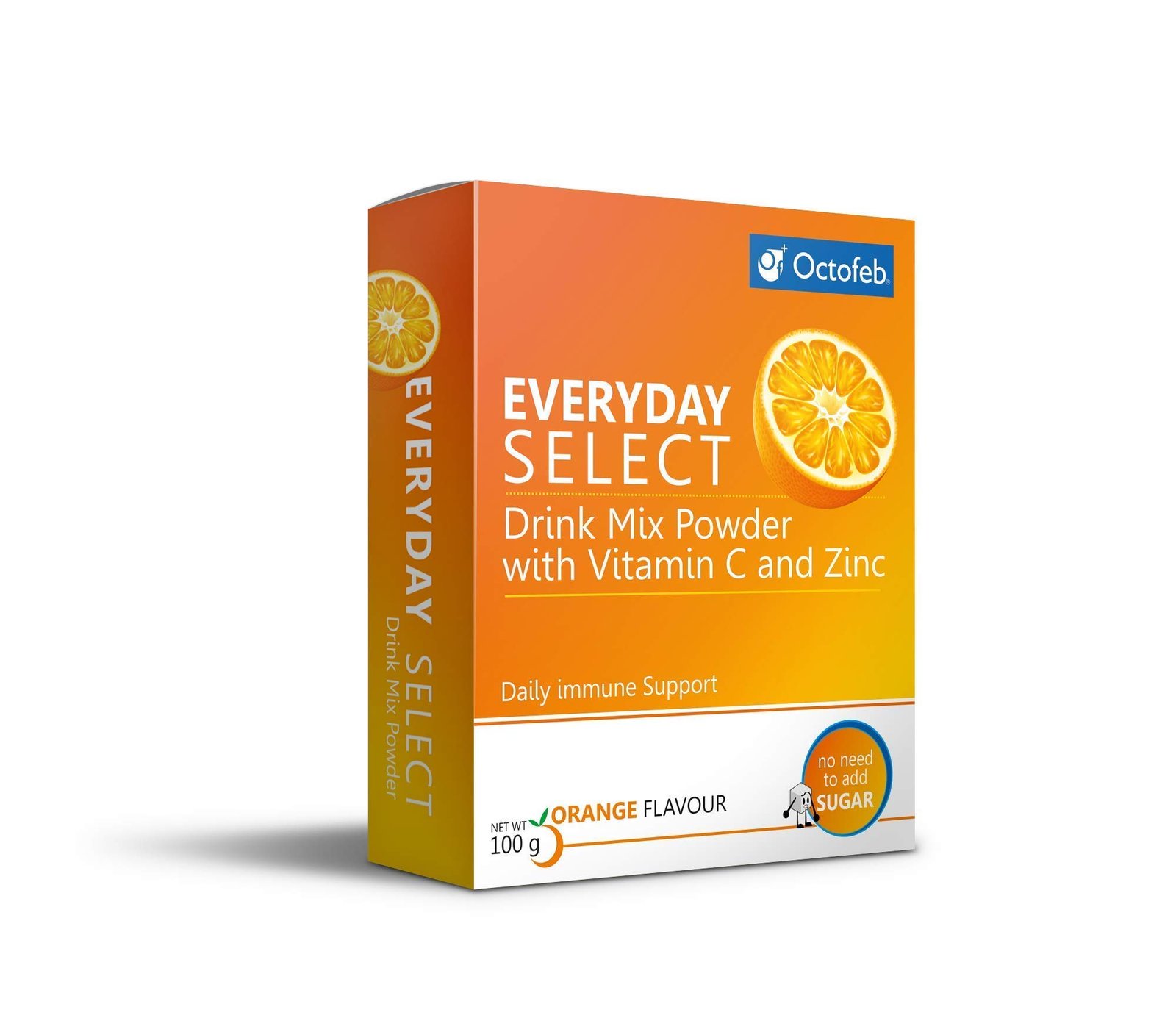 EveryDay Select Drink Mix Powder | Orange Flavour | 4 x 100g Sachets | Instant Refreshing Beverage Mix for Daily Use