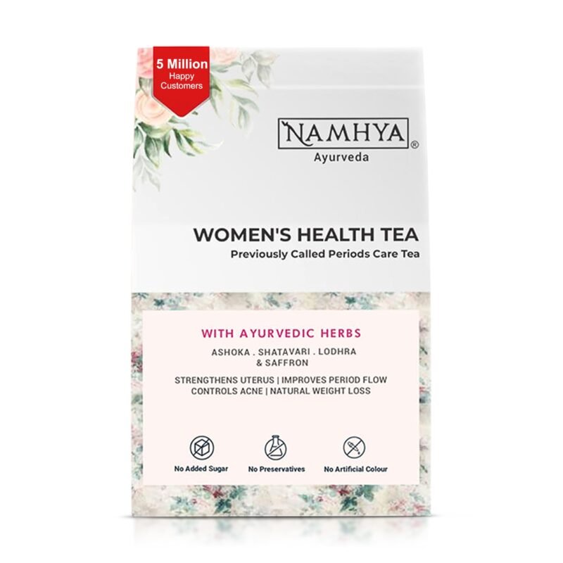 NAMHYA Women’s Health Tea | Ayurvedic PCOS Infusion | Herbal Blend with Shatavari & Ashoka | Hormonal Balance Support | Menstrual Cycle Wellness | Natural Green Tea | 100g