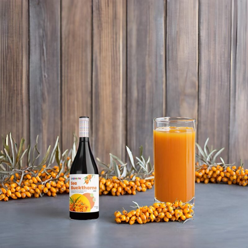 Seabuckthorn Juice 1000 ml | Nutrient-Rich, Natural & Refreshing Superfood Beverage | Pure & Fresh Extract|Pack of 10