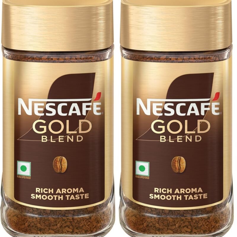 Gold Instant Coffee Powder | Premium Imported Coffee | Freeze Dried | Rich & Smooth Taste | 50g, Jar (Pack of 2)