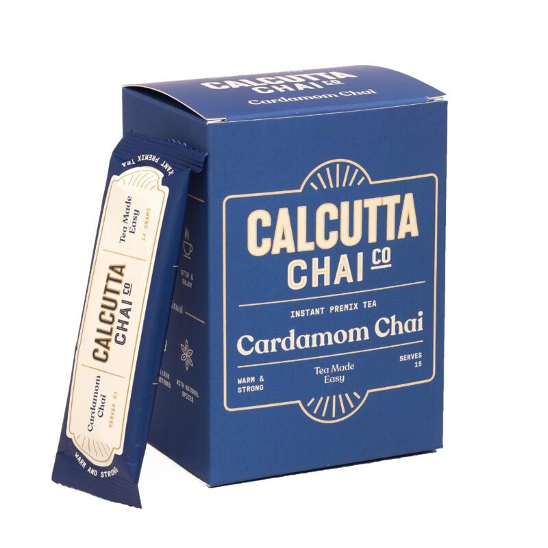 Cardamom Chai | Instant Tea Premix | 15 Sachets | 210g | Made with Assam Tea | Added Natural Spices | Low Sugar